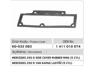 1411010074 Mercedes E250 Yan Kapak Lastiği